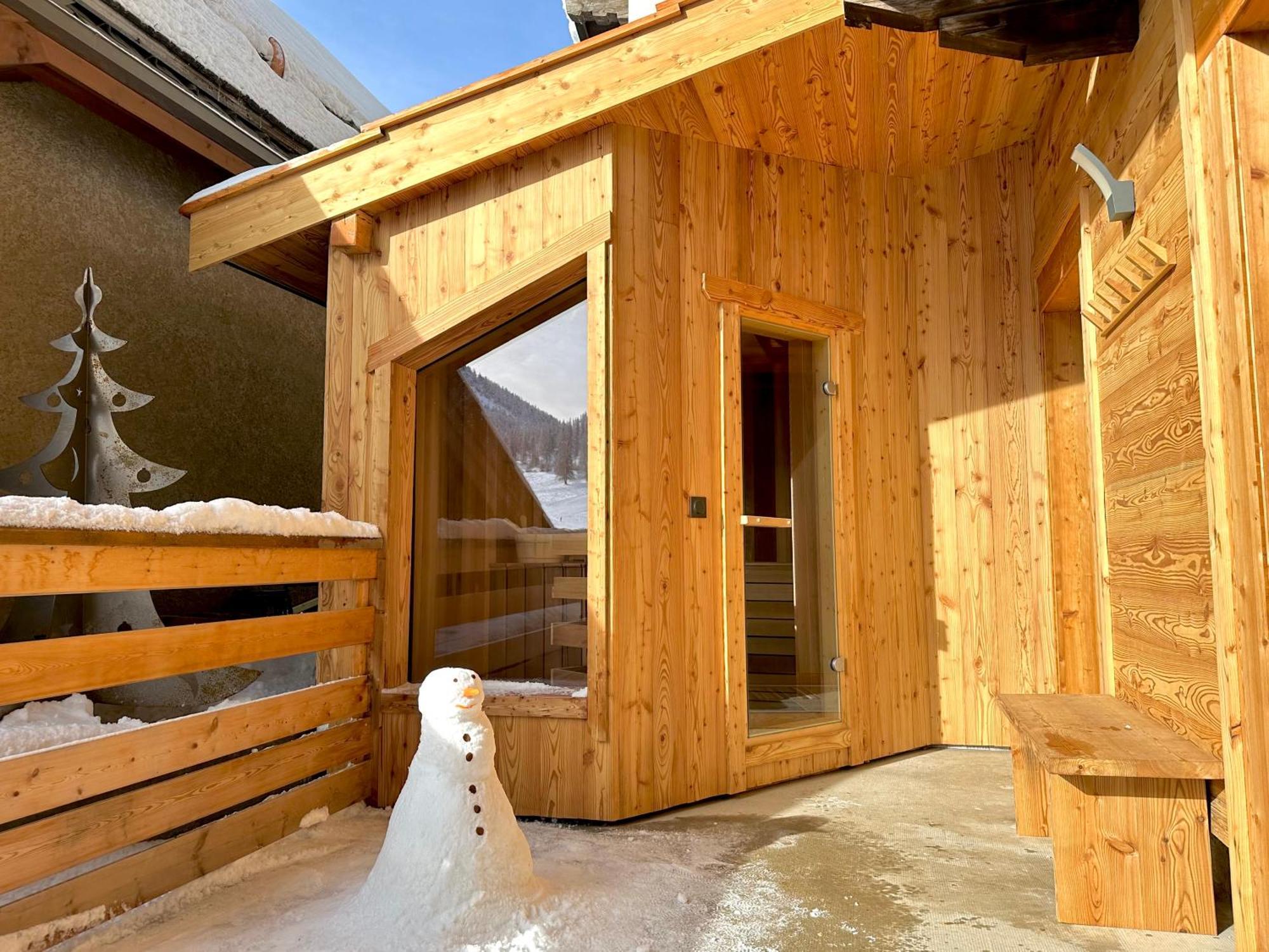 Le Janus, Pied Des Pistes, 2 Garages, Terrasse Avec Sauna Монженевр Номер фото